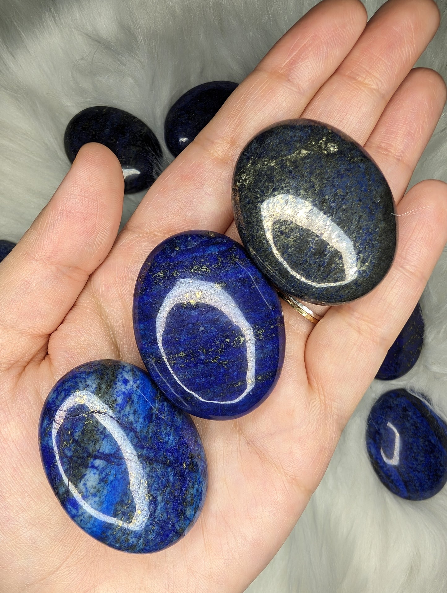 Lapis Lazuli Palm Stones