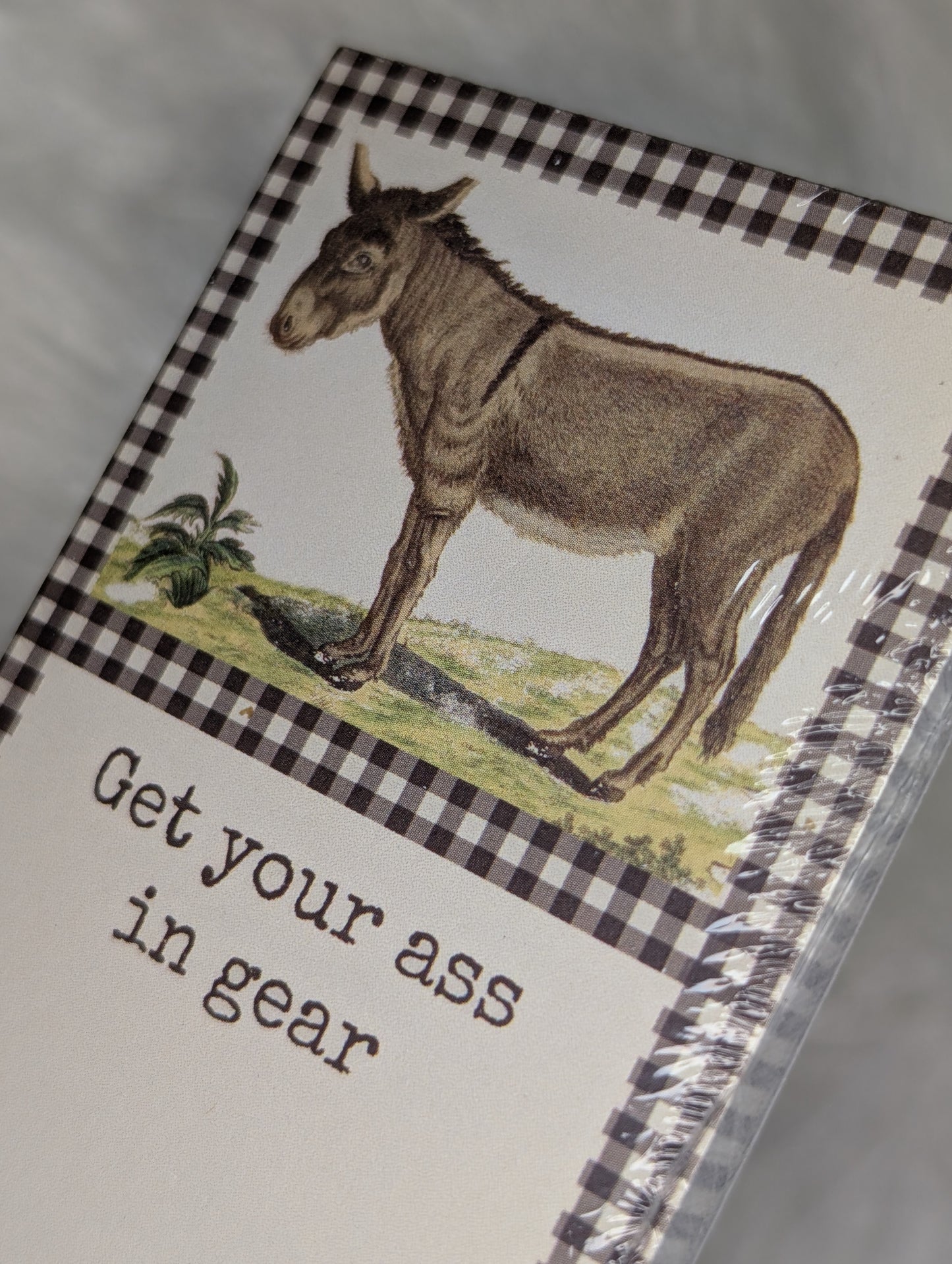 Get Your Ass in Gear Magnetic Notepad