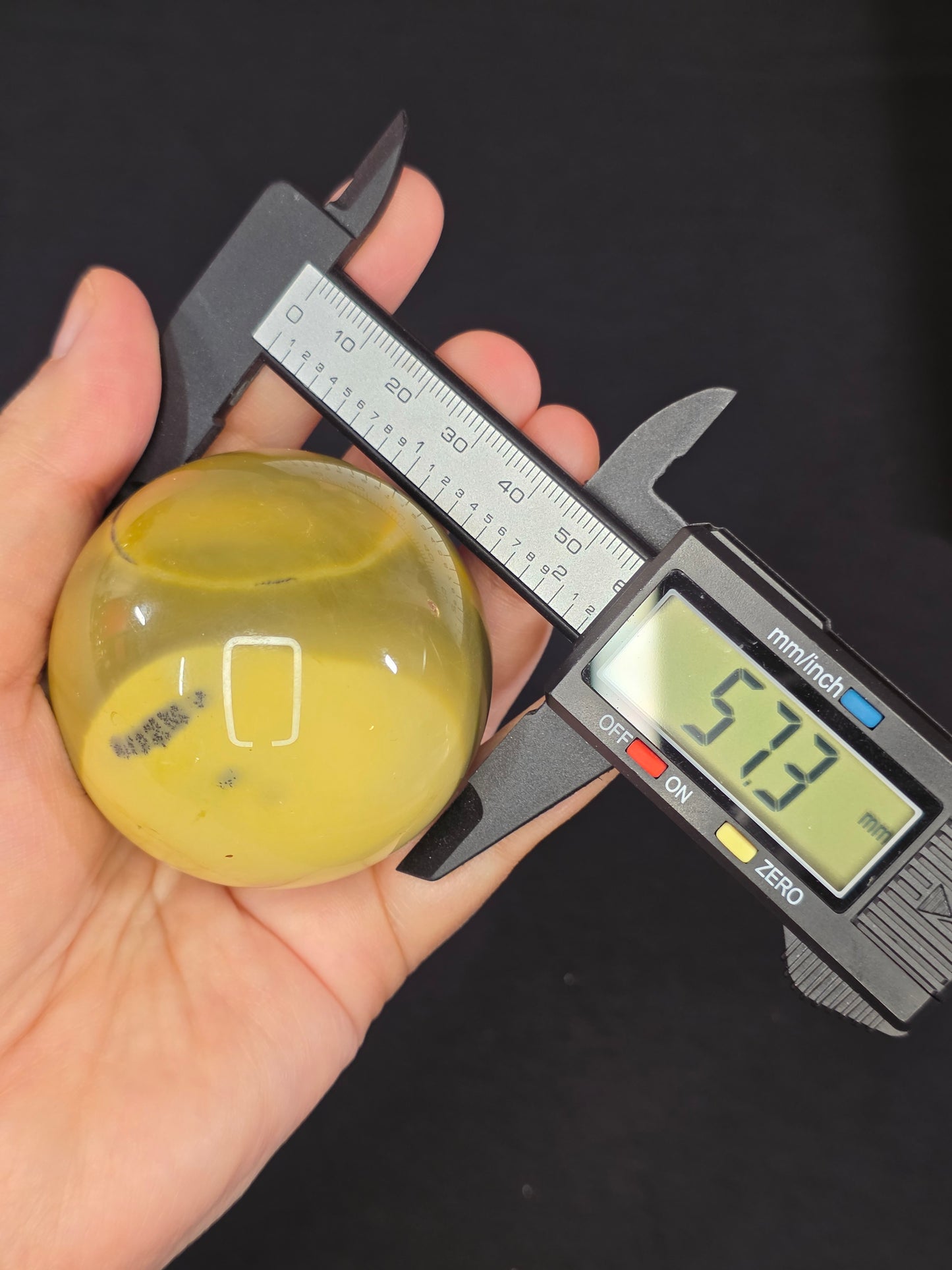 Dendritic Yellow Mookaite Sphere