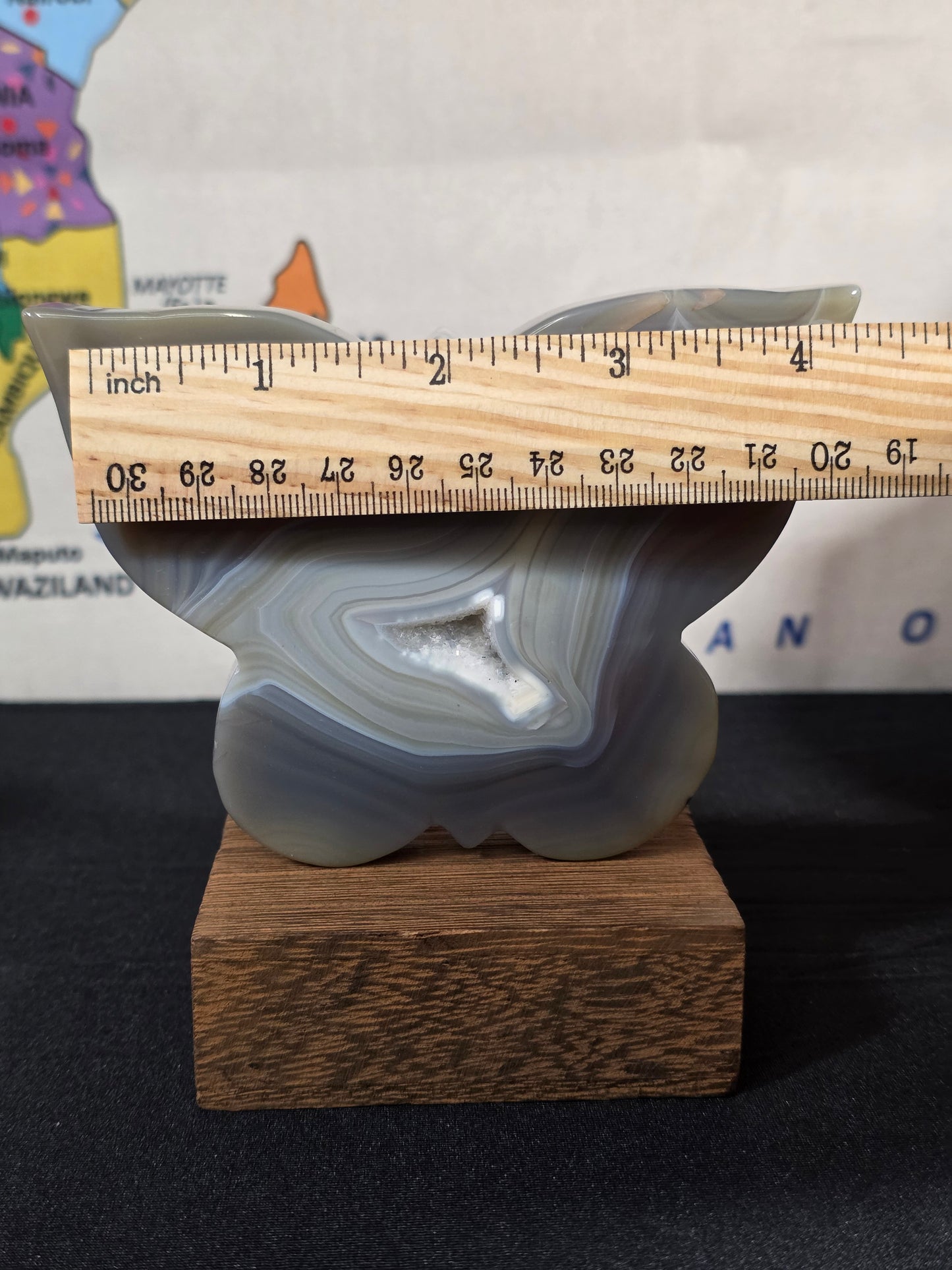 Banded Agate Butterfly Carving