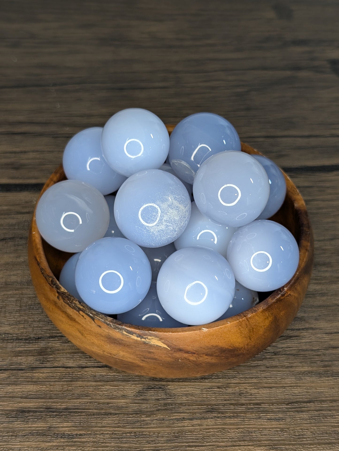 25mm Blue Chalcedony Sphere