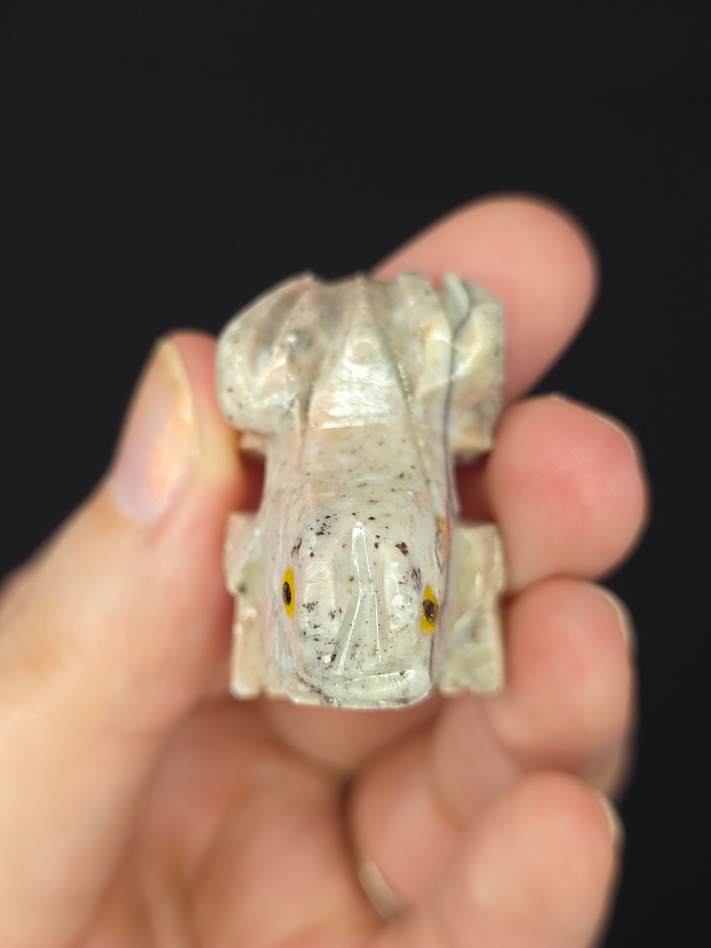 Soapstone Frog Carving