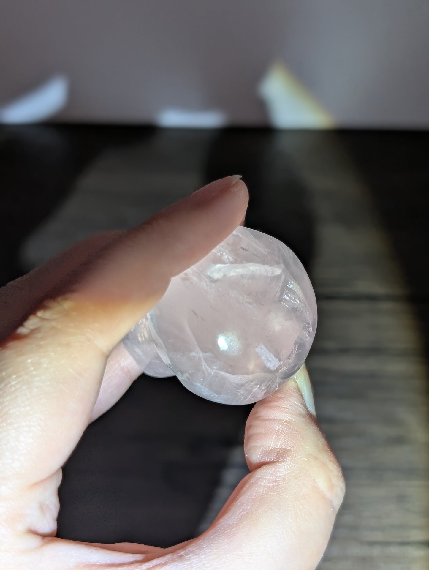 Rose Quartz Mushroom Carving