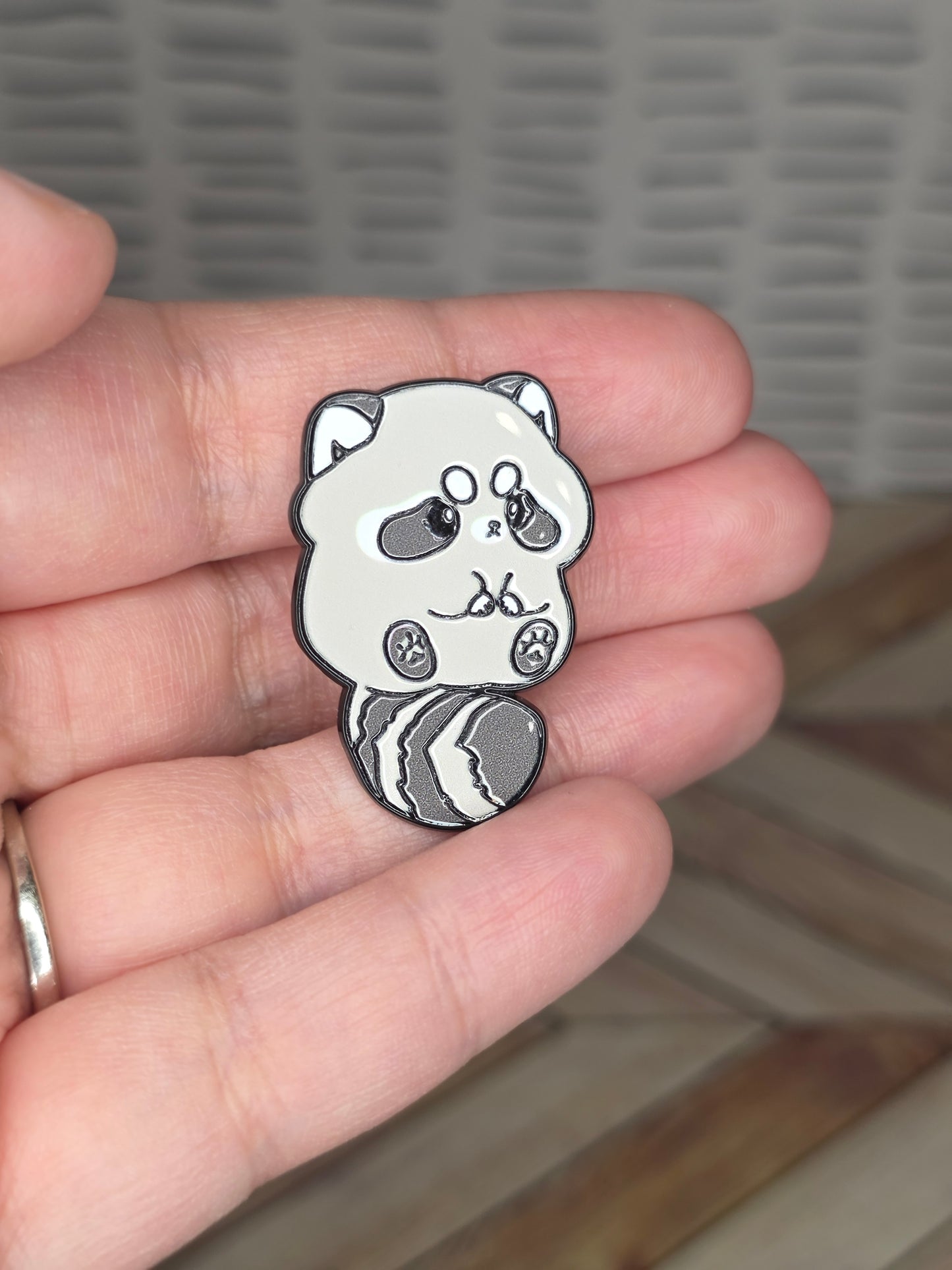 Chonky Raccoon Enamel Pin