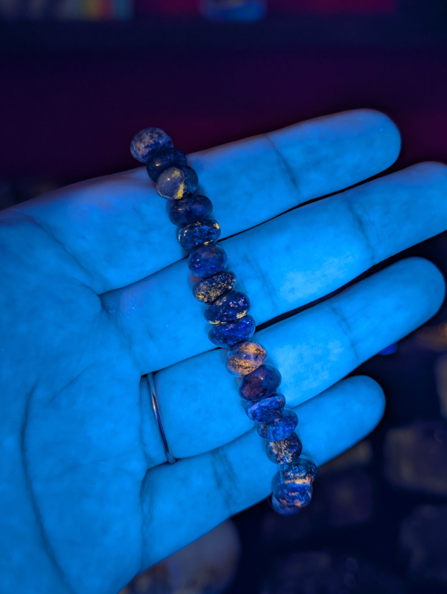 Lapis Lazuli Pebble Bead Bracelet