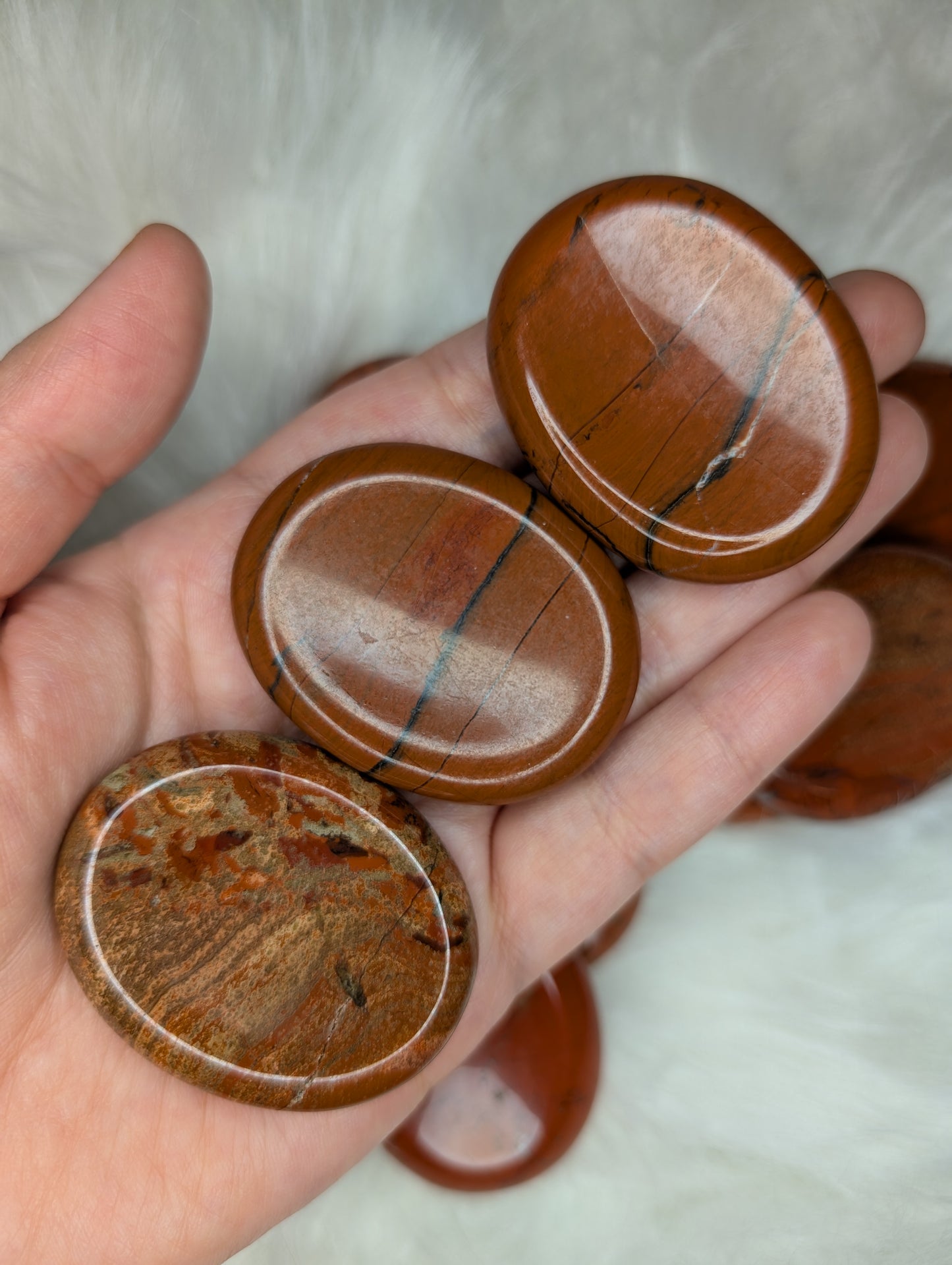 Red Jasper Worry Stone AR38