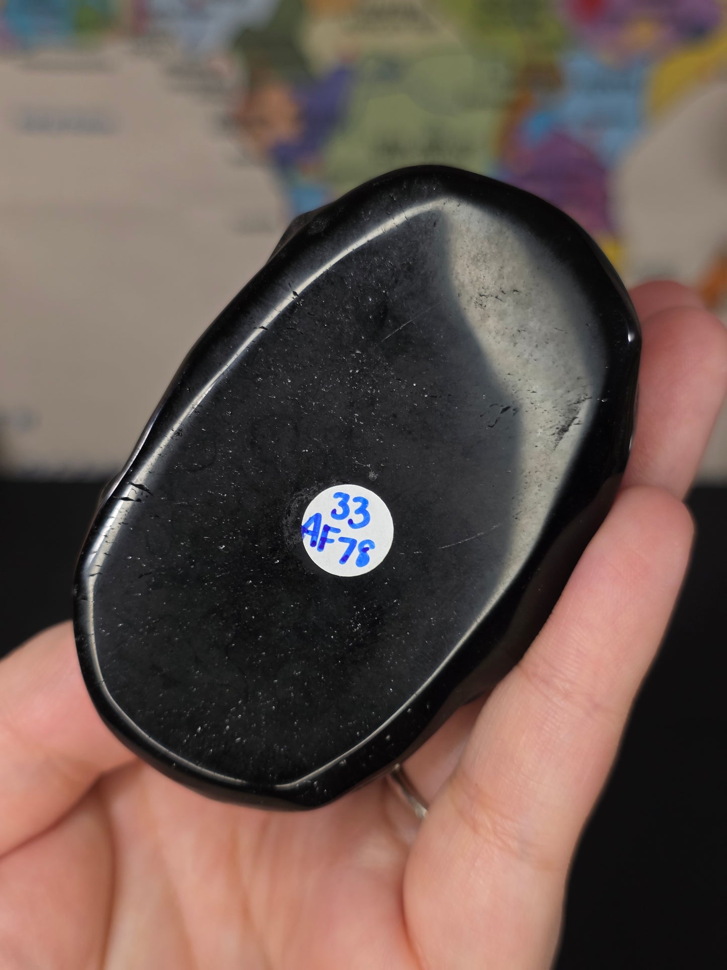 Black Obsidian Grim Reaper w/ Pumpkin Carving