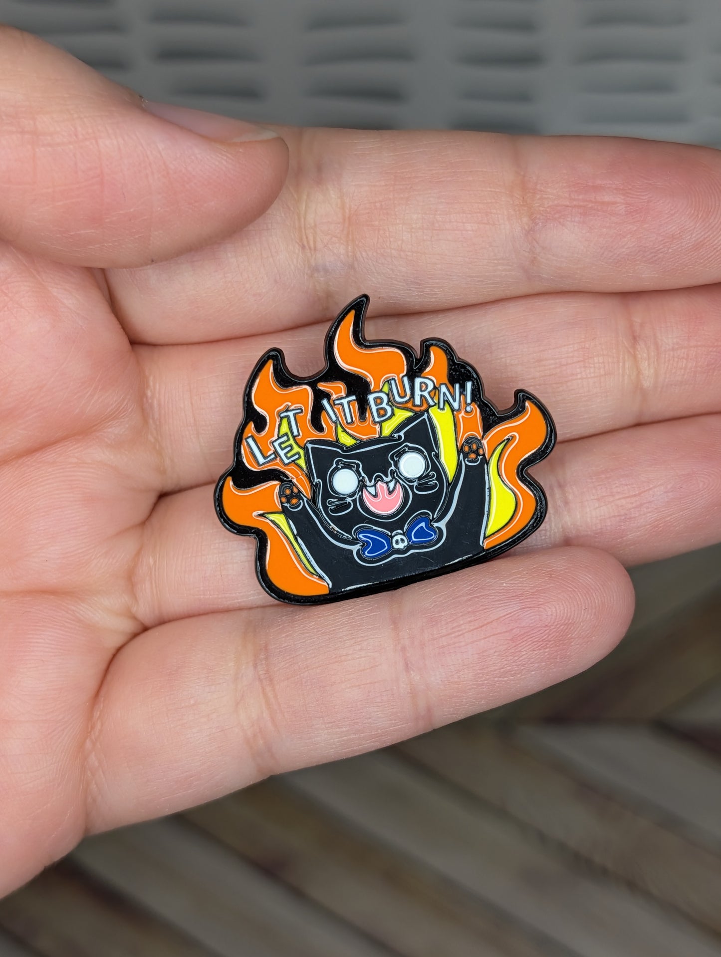 Let It Burn Enamel Pin