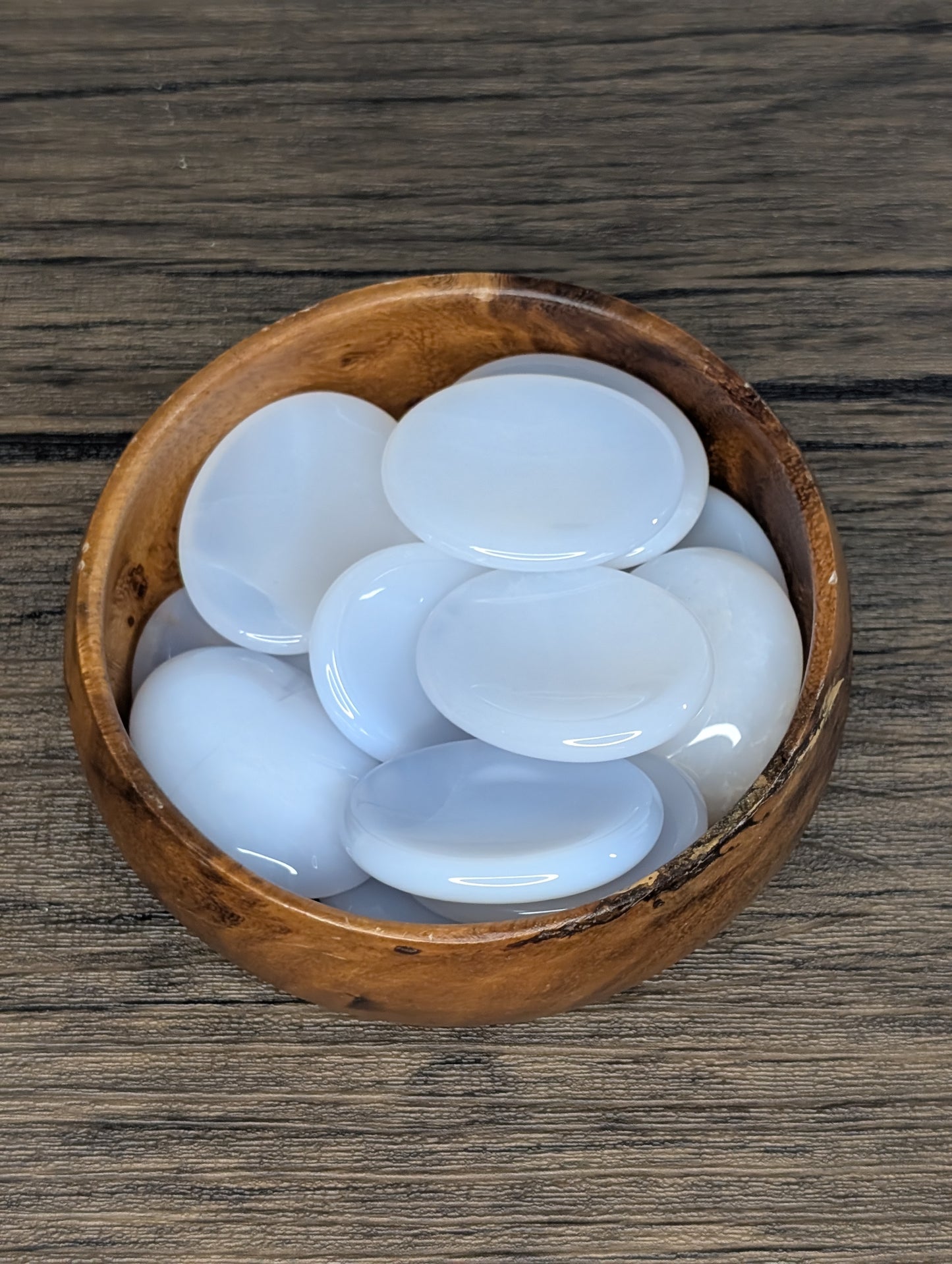 Blue Chalcedony Worry Stone