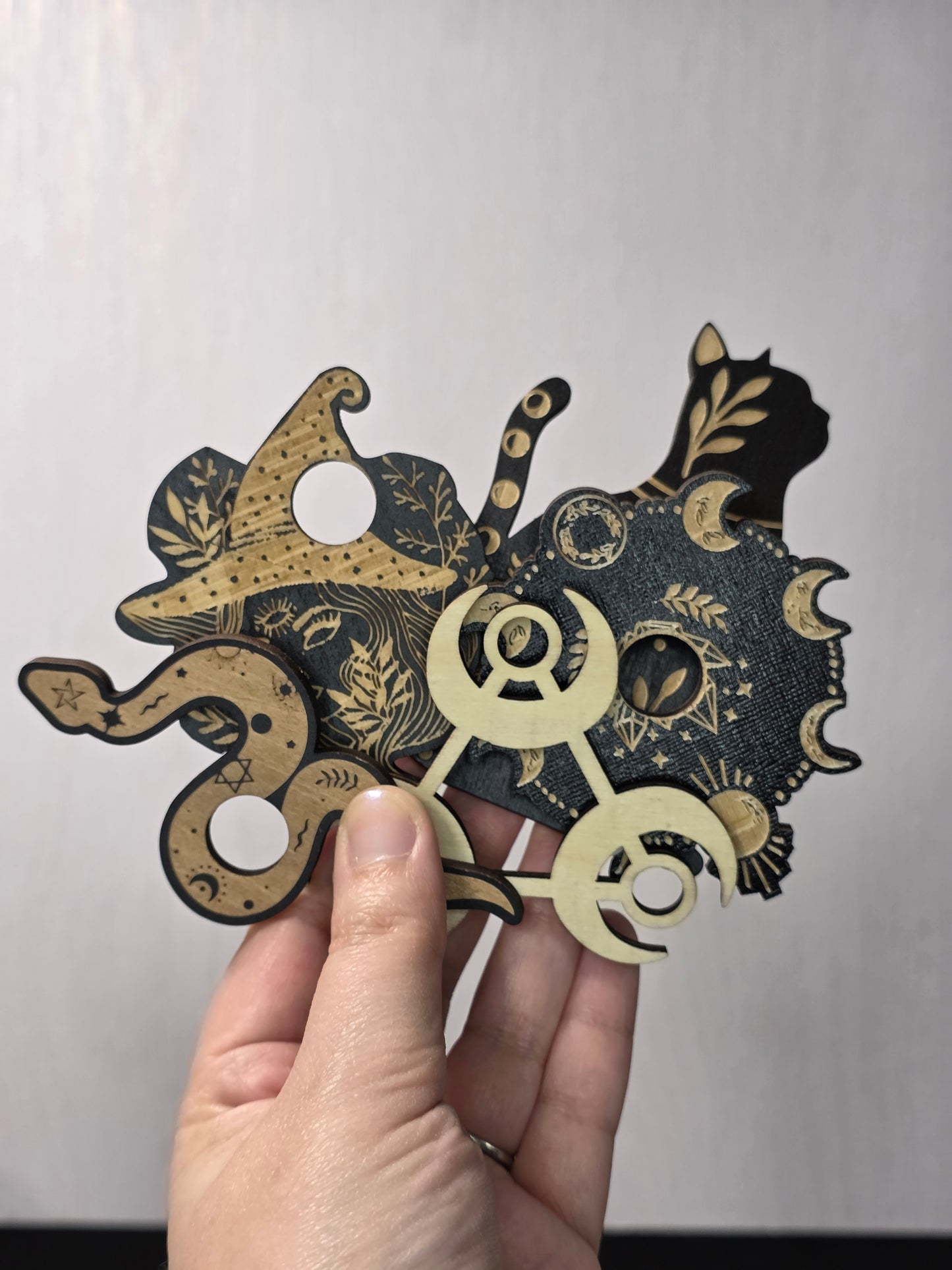 Laser Cut Wooden Sphere Stands