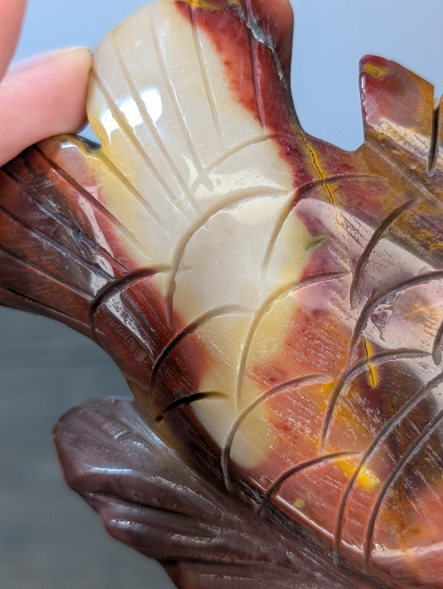 Mookaite Fish Carving