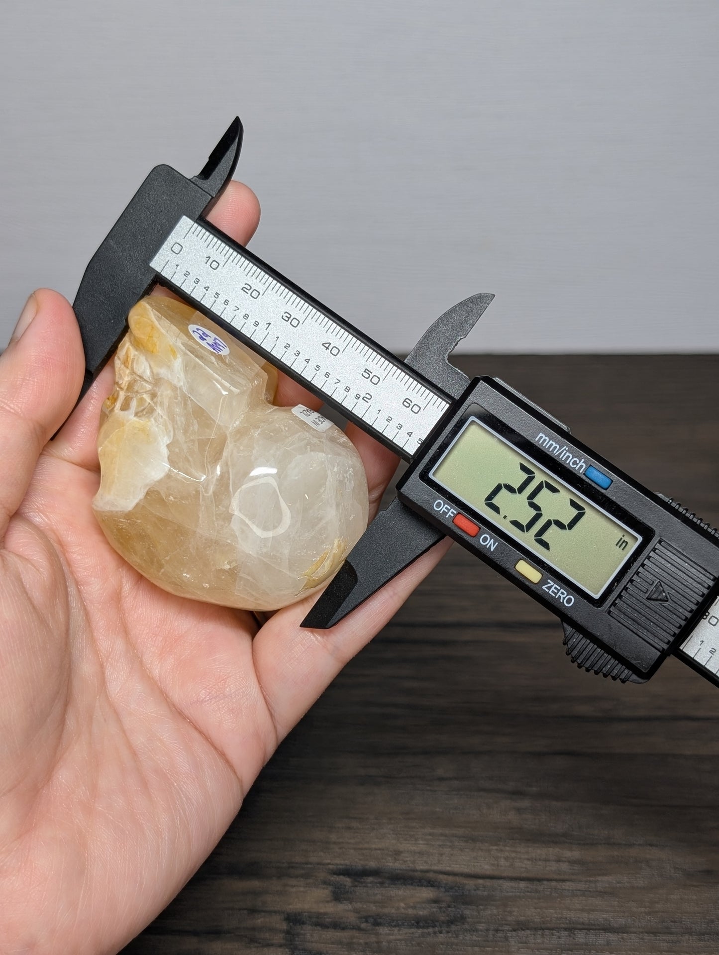 Golden Healer Skull Carving