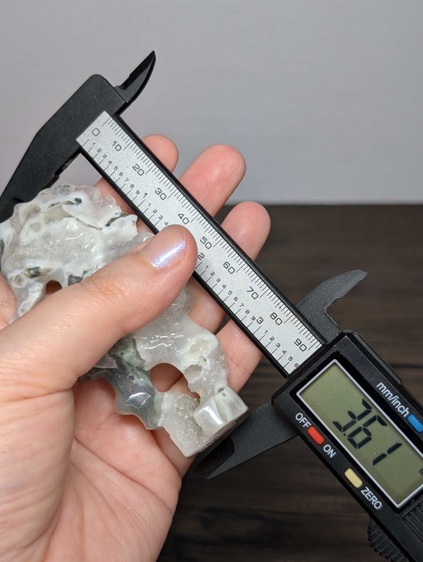 Moss Agate Seahorse Carving