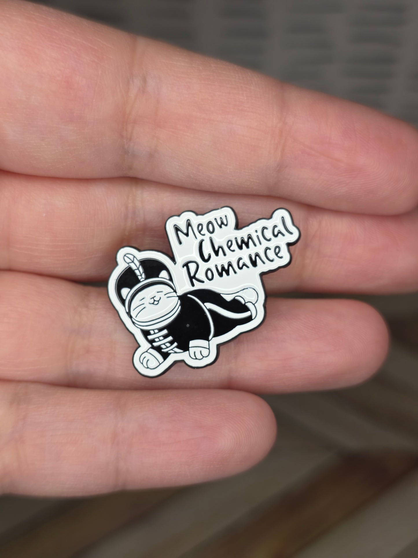 Meow Chemical Romance Enamel Pin
