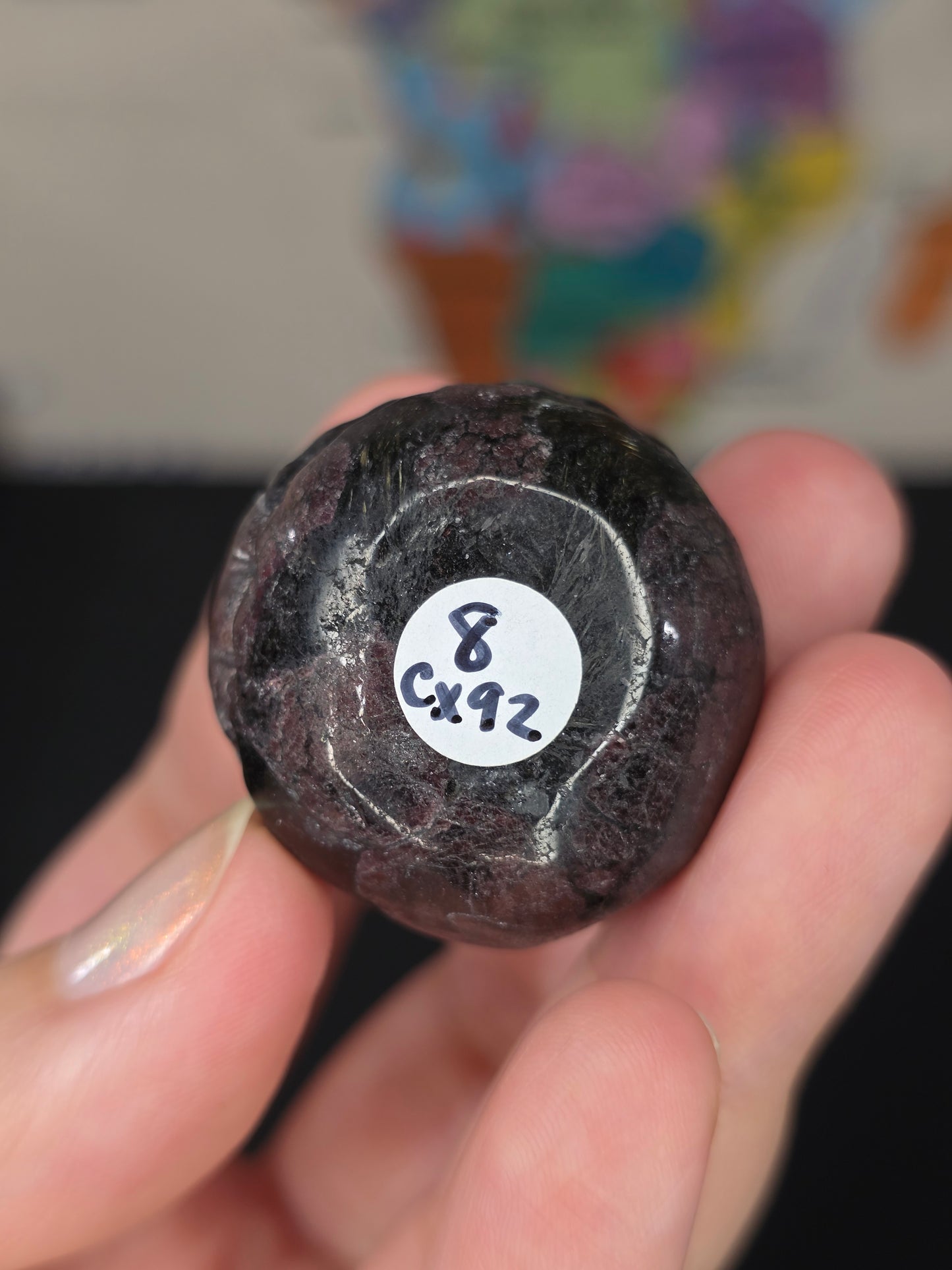 Garnet x Arfvedsonite Jack Carving