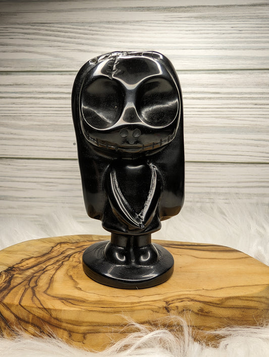 Imperfect Black Obsidian Sally Carving