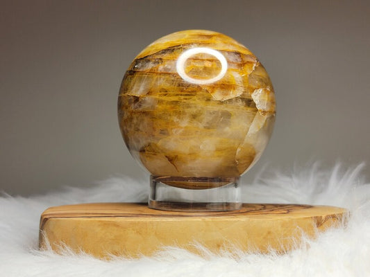 Clearance Dendritic Golden Healer Sphere