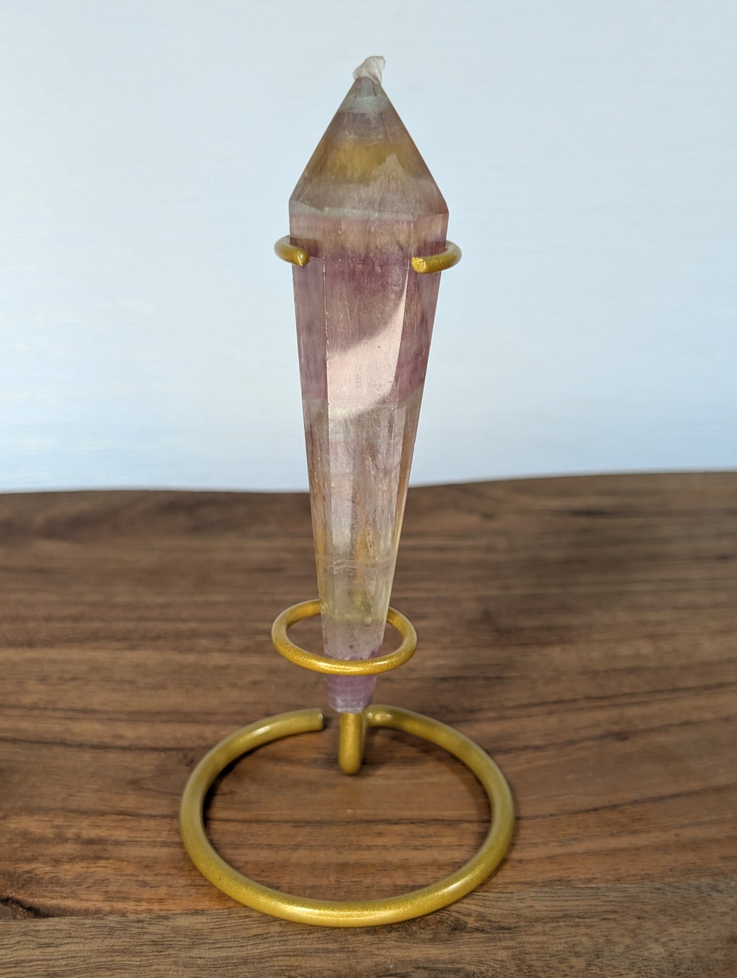 Candy Fluorite Tower Wand on Stand (P78)