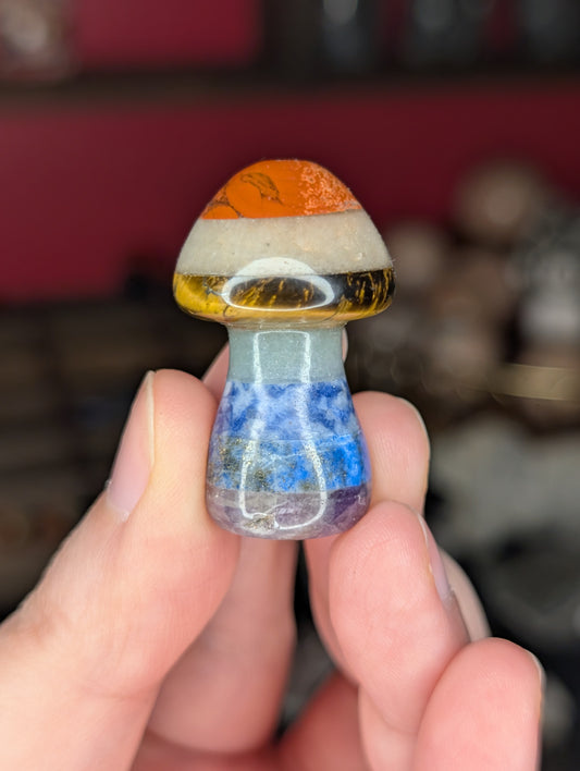 Chakra Mushroom Carving