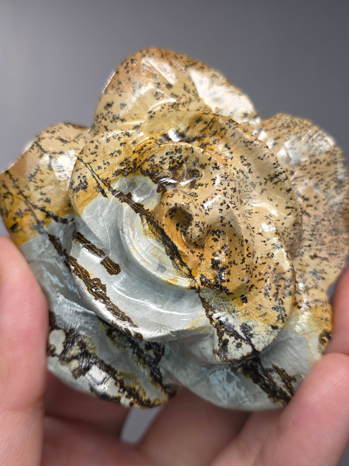 Picture Jasper Rose Carving