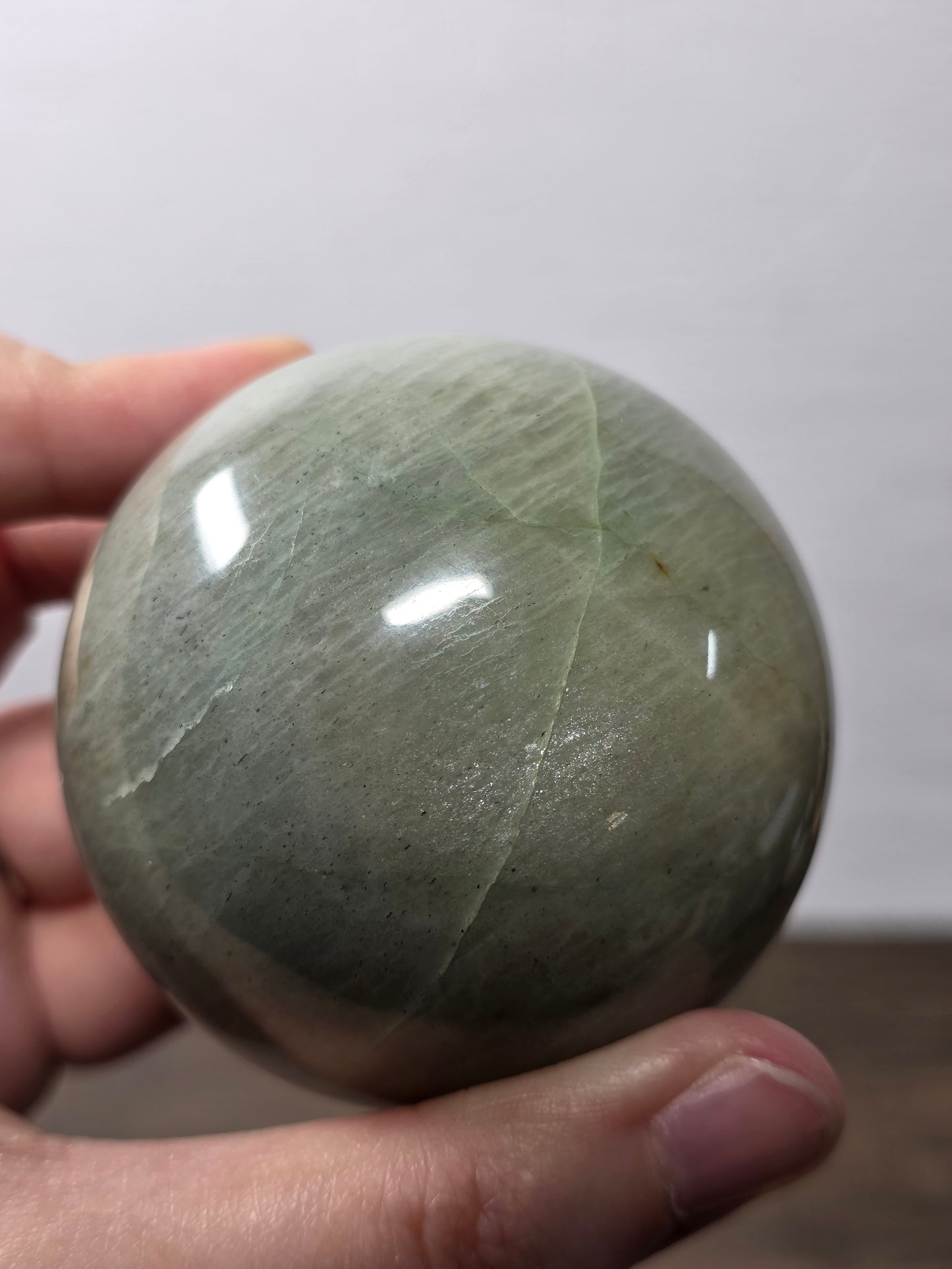 Green Moonstone Sphere
