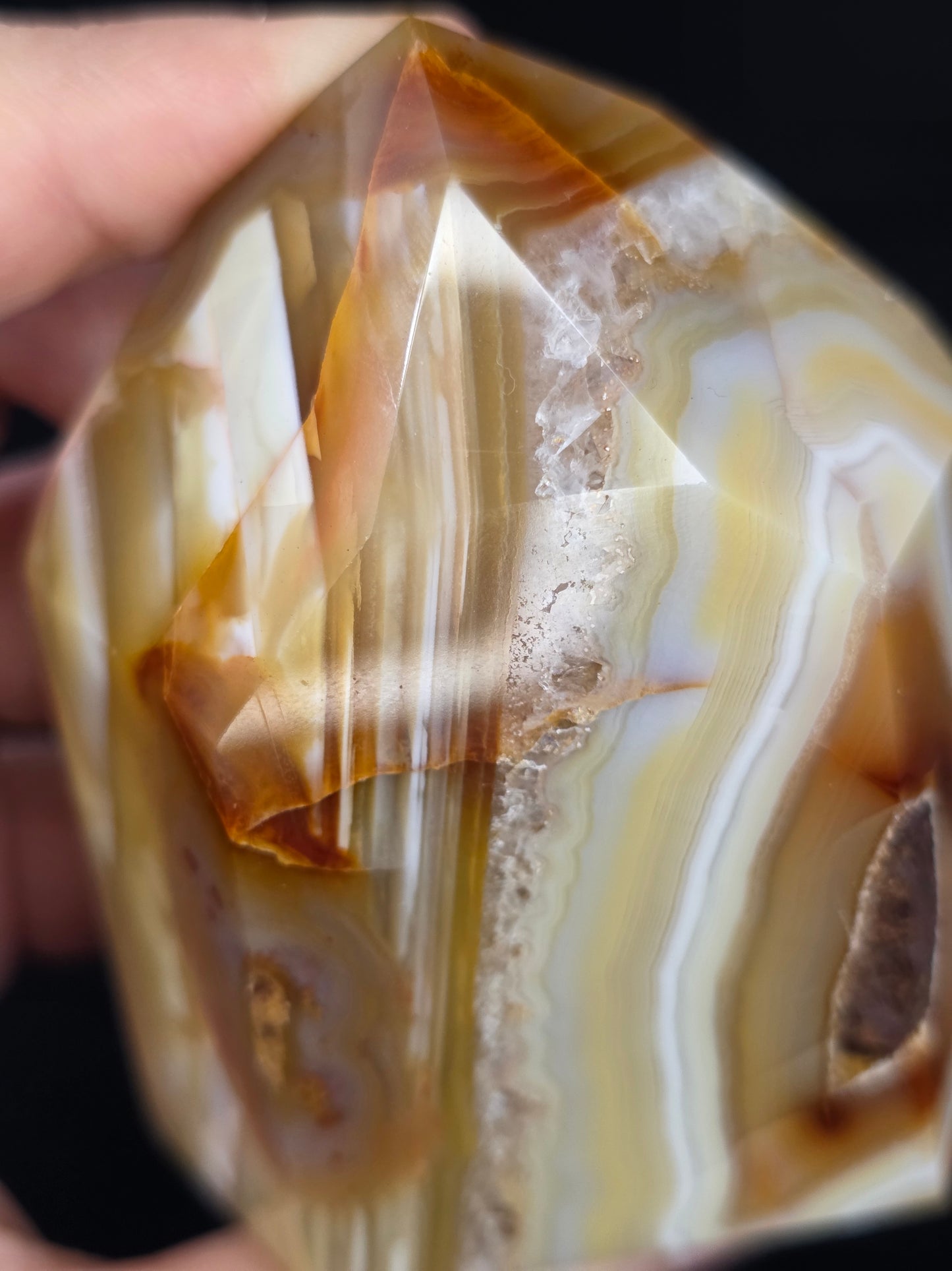 Chunky Banded Carnelian Tower