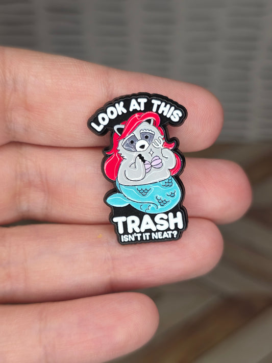 Neat Trash Enamel Pin