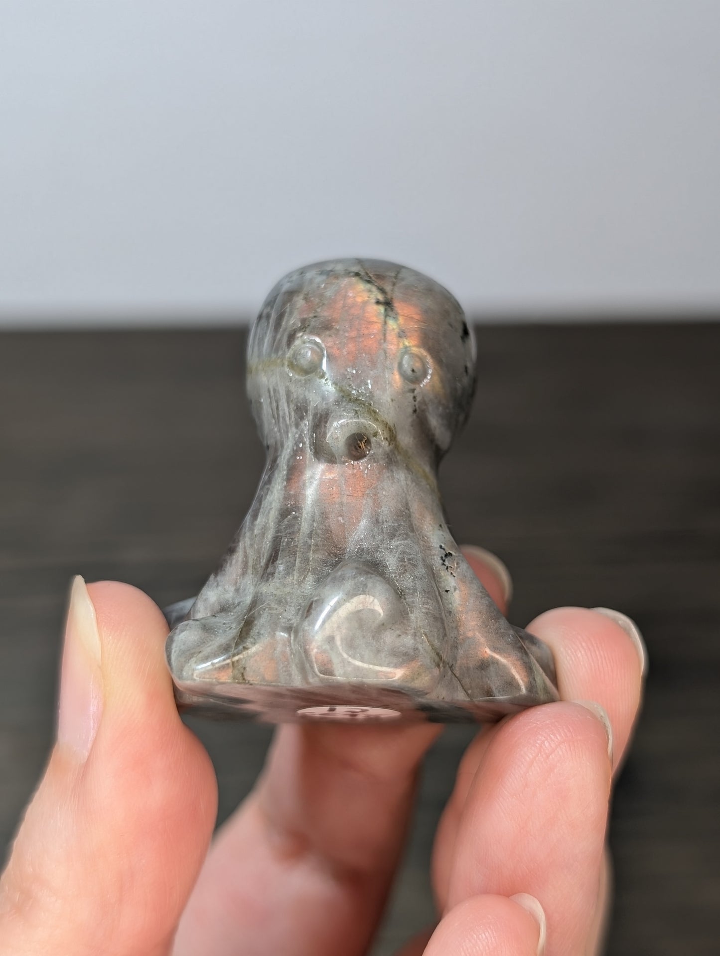 Labradorite Octopus Carving
