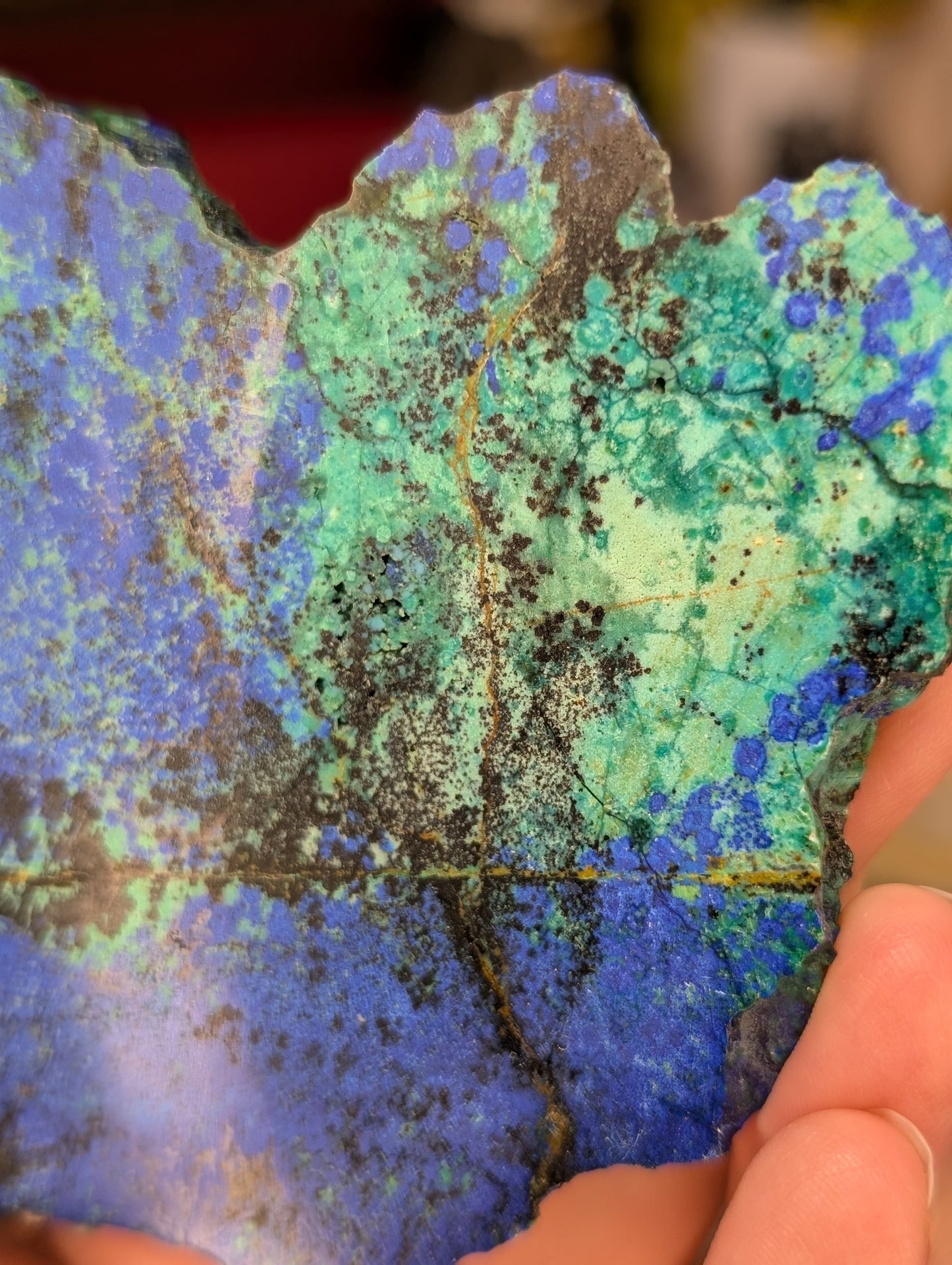 Azurite Slab with Stand