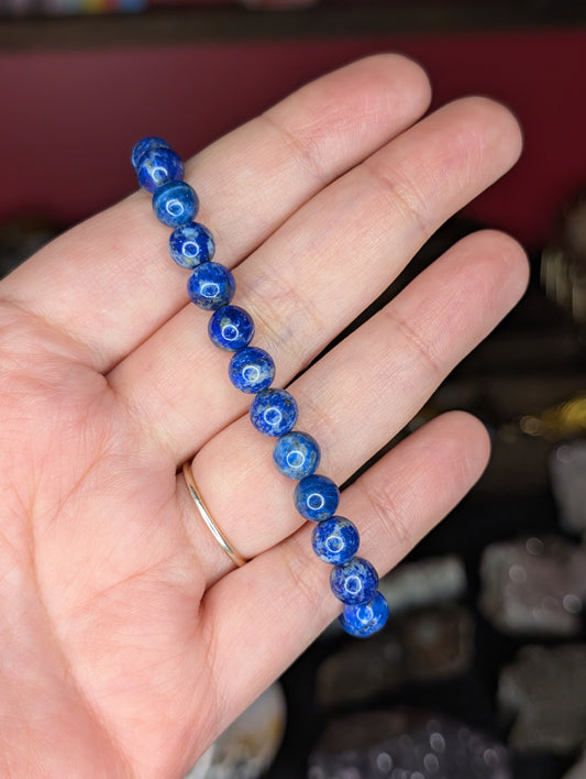 Lapis Lazuli 8mm Bead Bracelet