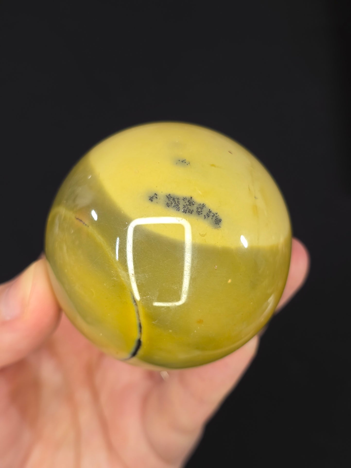 Dendritic Yellow Mookaite Sphere