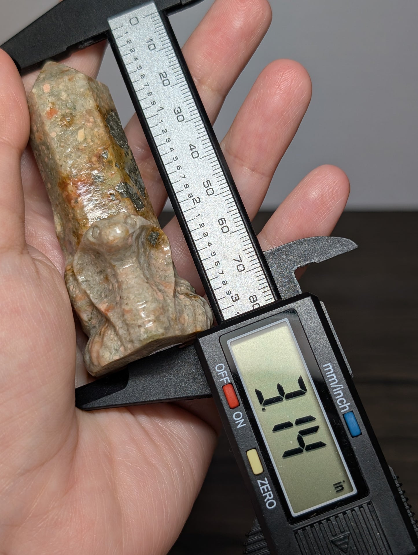 Blossom Jasper w/ Pyrite Cobra Tower