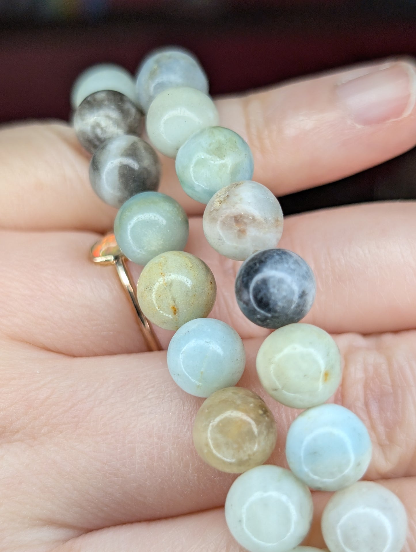 Caribbean Calcite 8mm Bead Bracelet