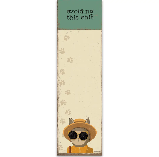 Avoiding This Shit Magnetic Notepad