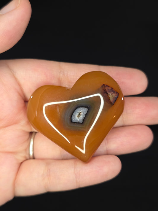 Carnelian Heart Carving