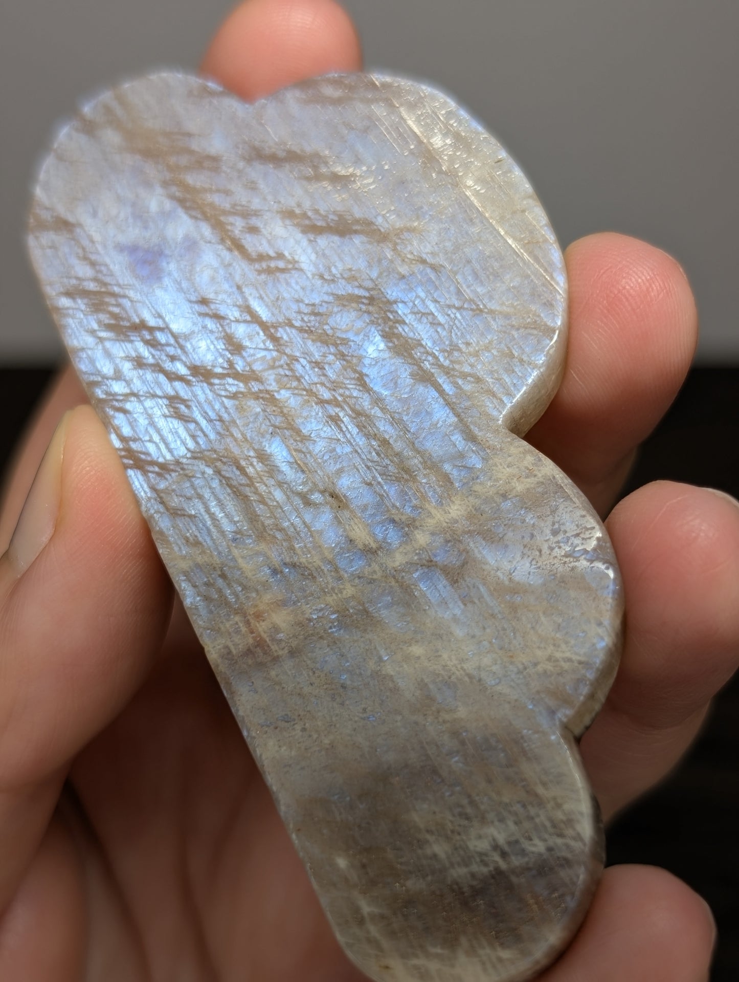 Blue Moonstone x Sunstone Cloud Carving