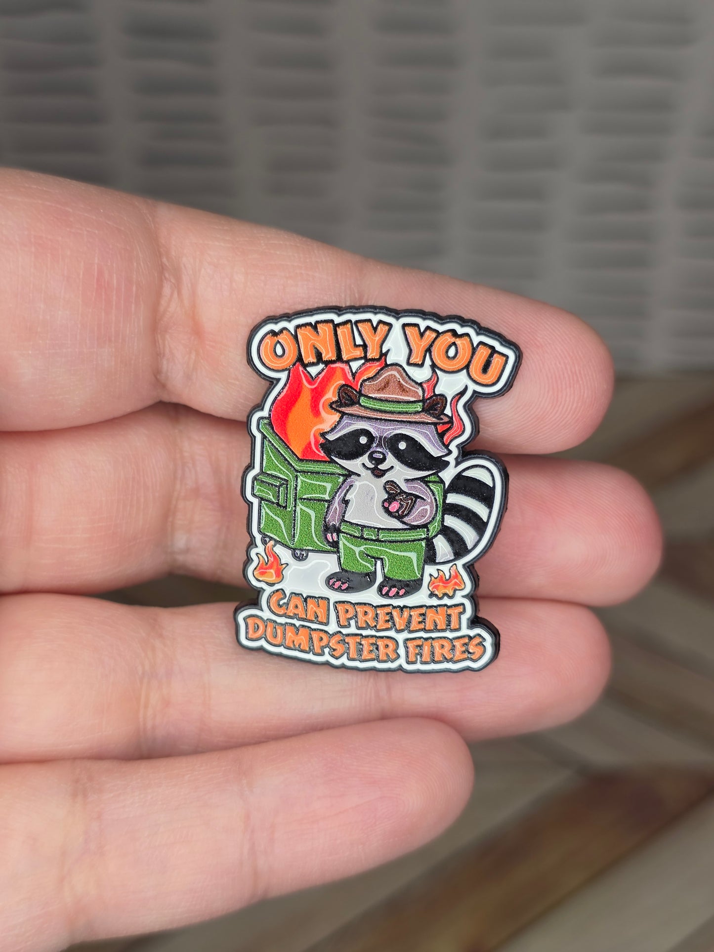 Dumpster Fires Enamel Pin