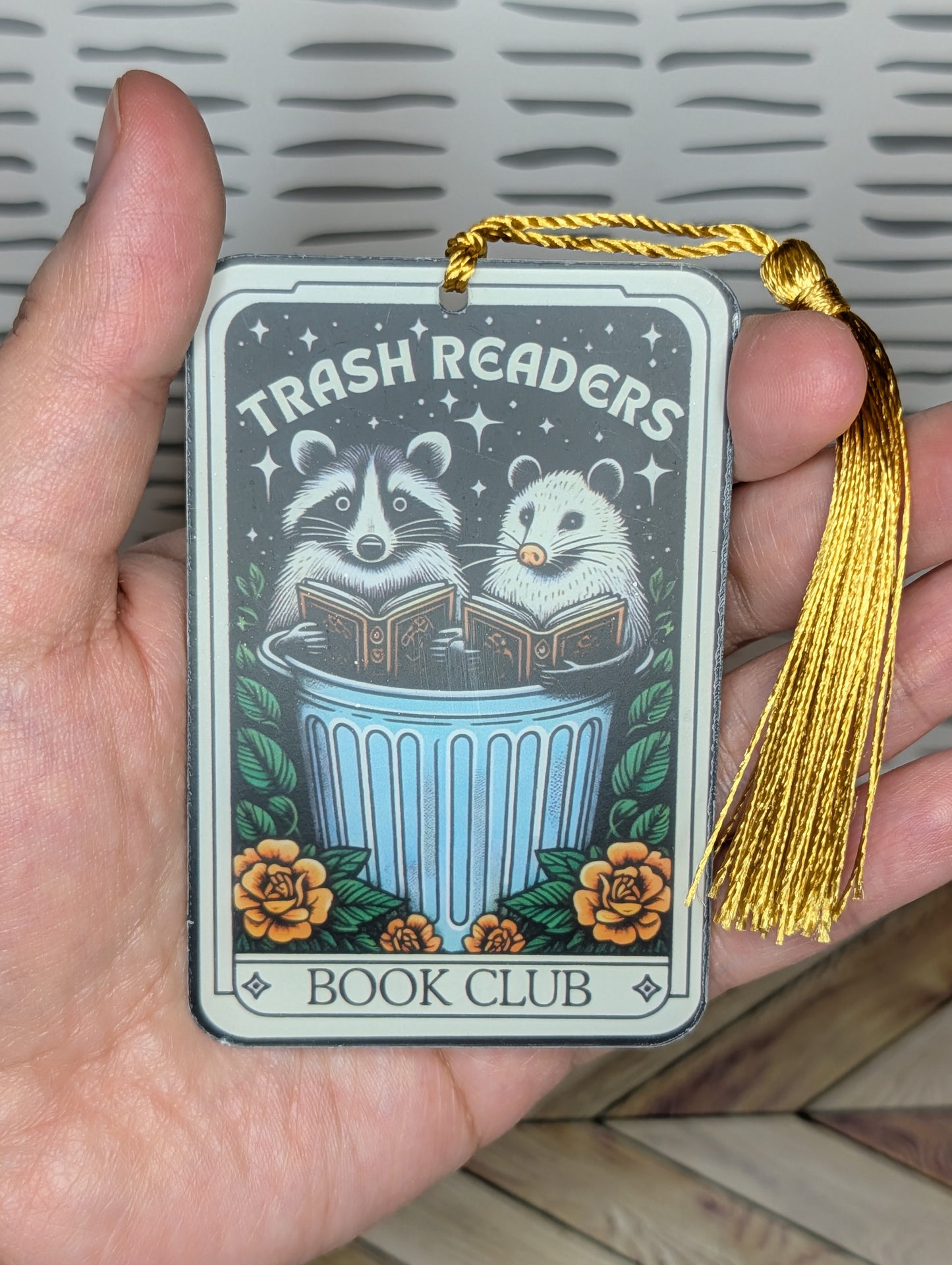 Trash Readers Acrylic Book Mark