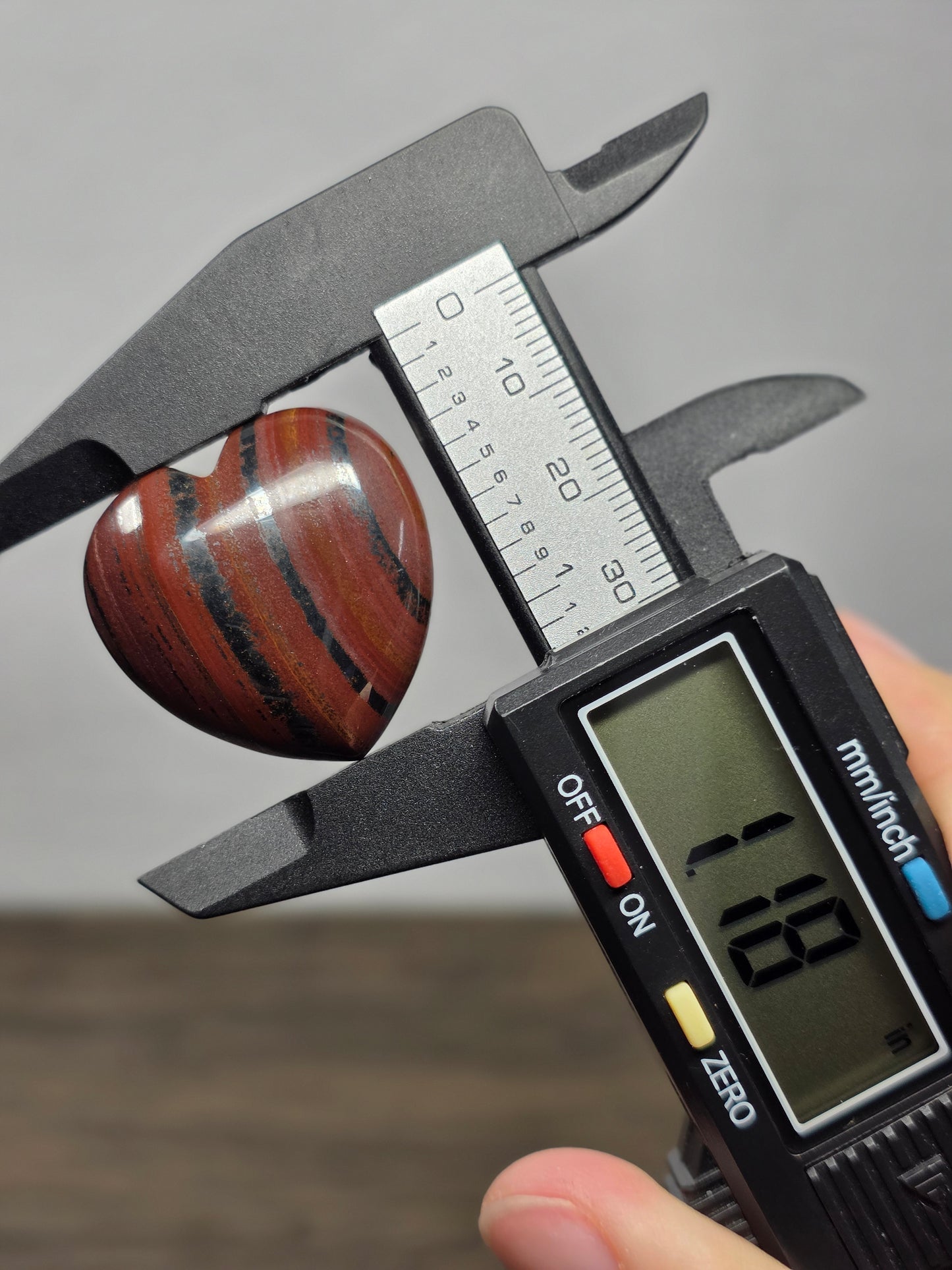 Iron Tigers Eye Heart Carving