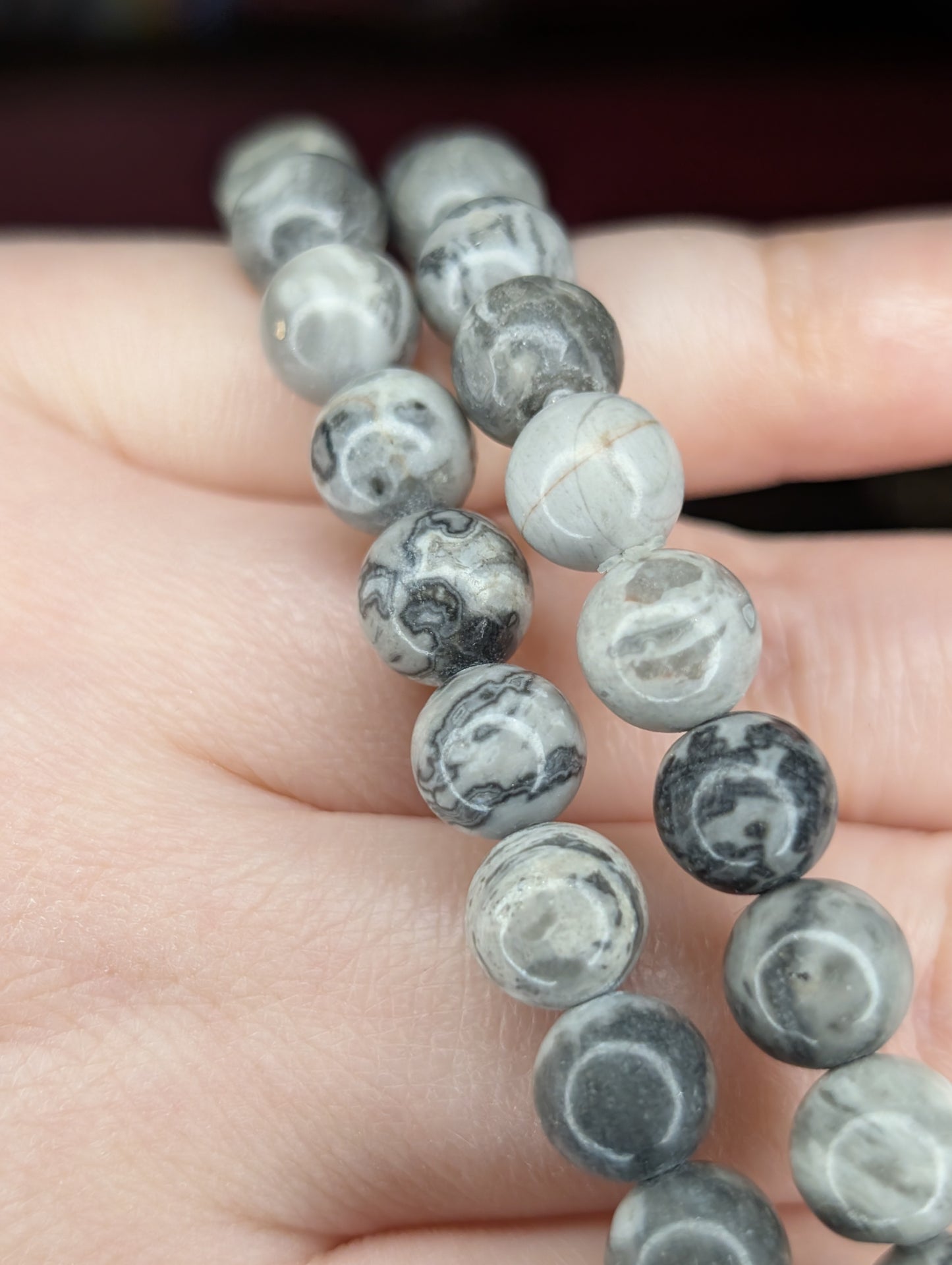 Picasso Jasper 8mm Bead Bracelet