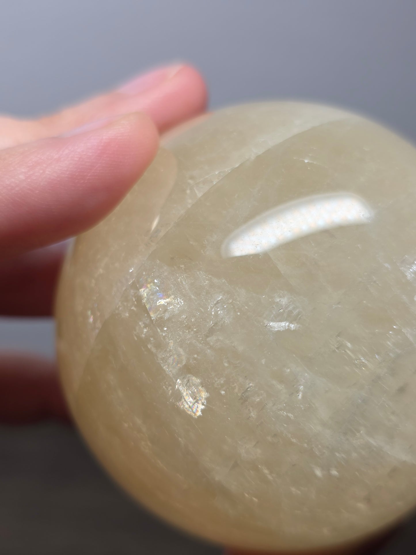 Honey Calcite Sphere