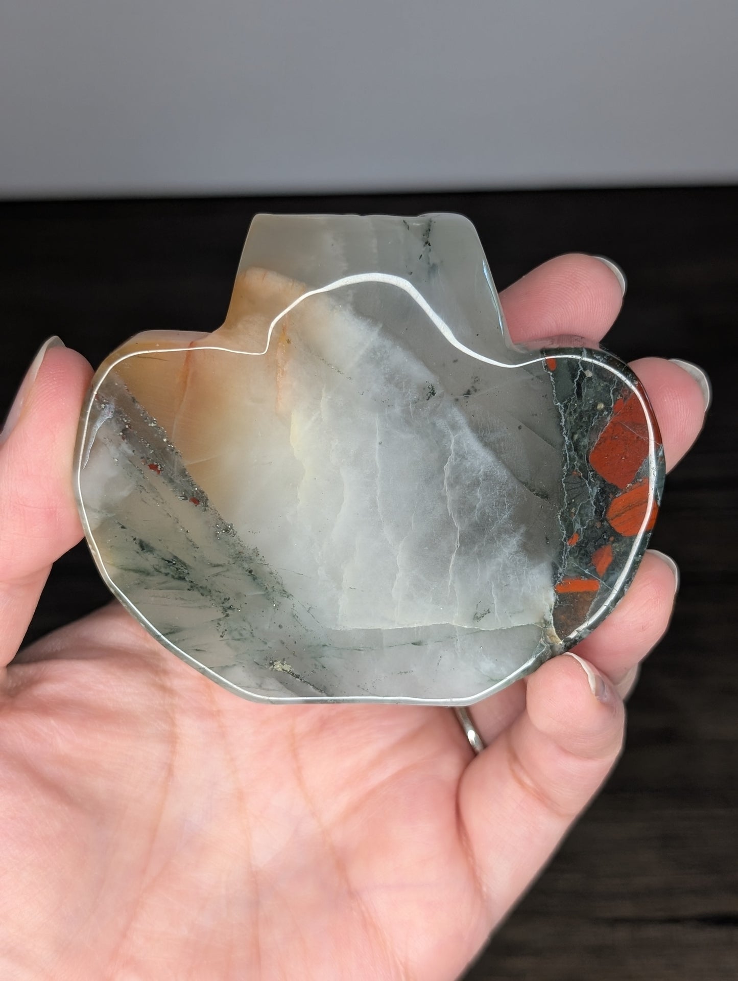 *Slight wobble* African Bloodstone Owl Carving