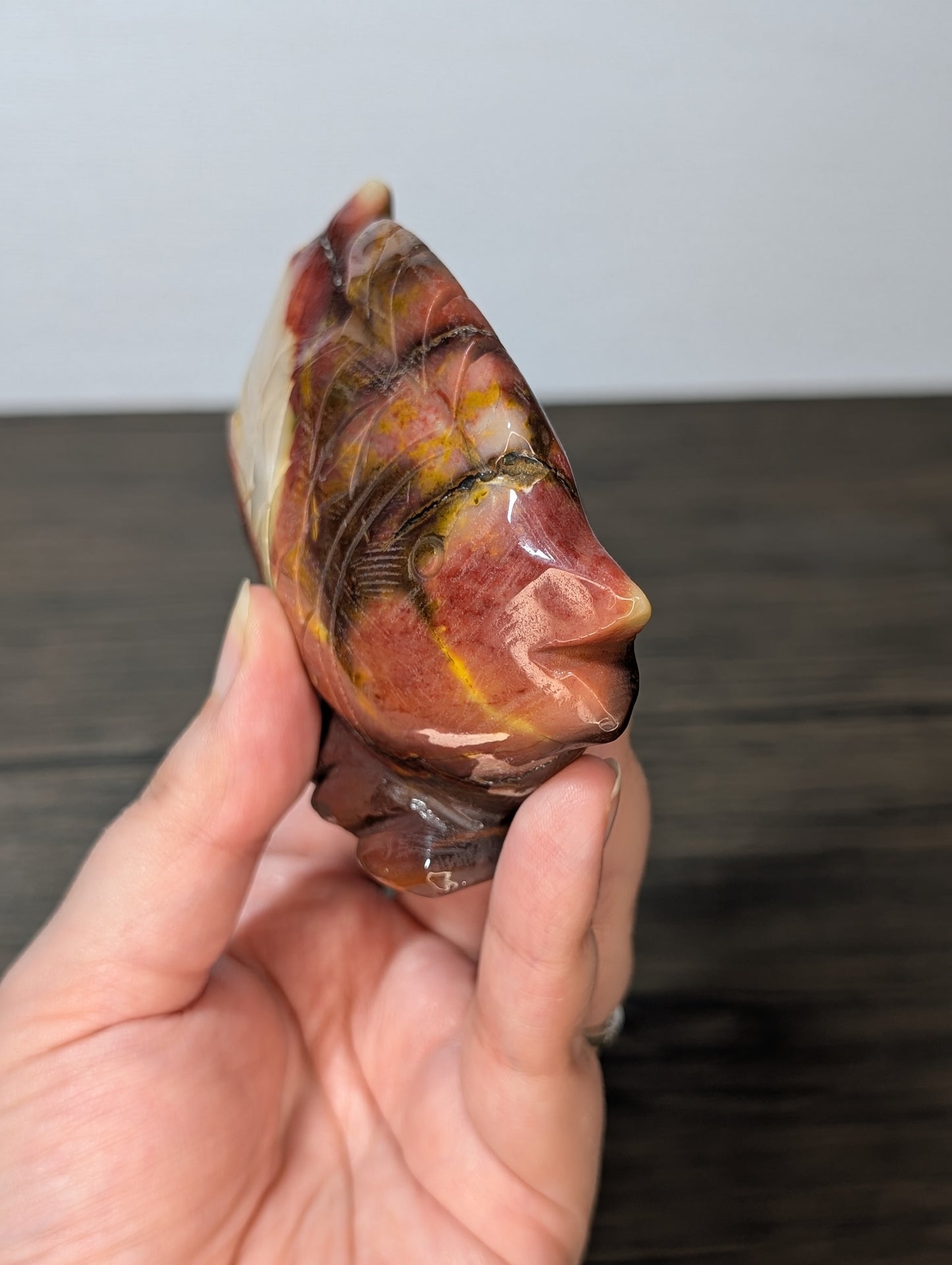 Mookaite Fish Carving