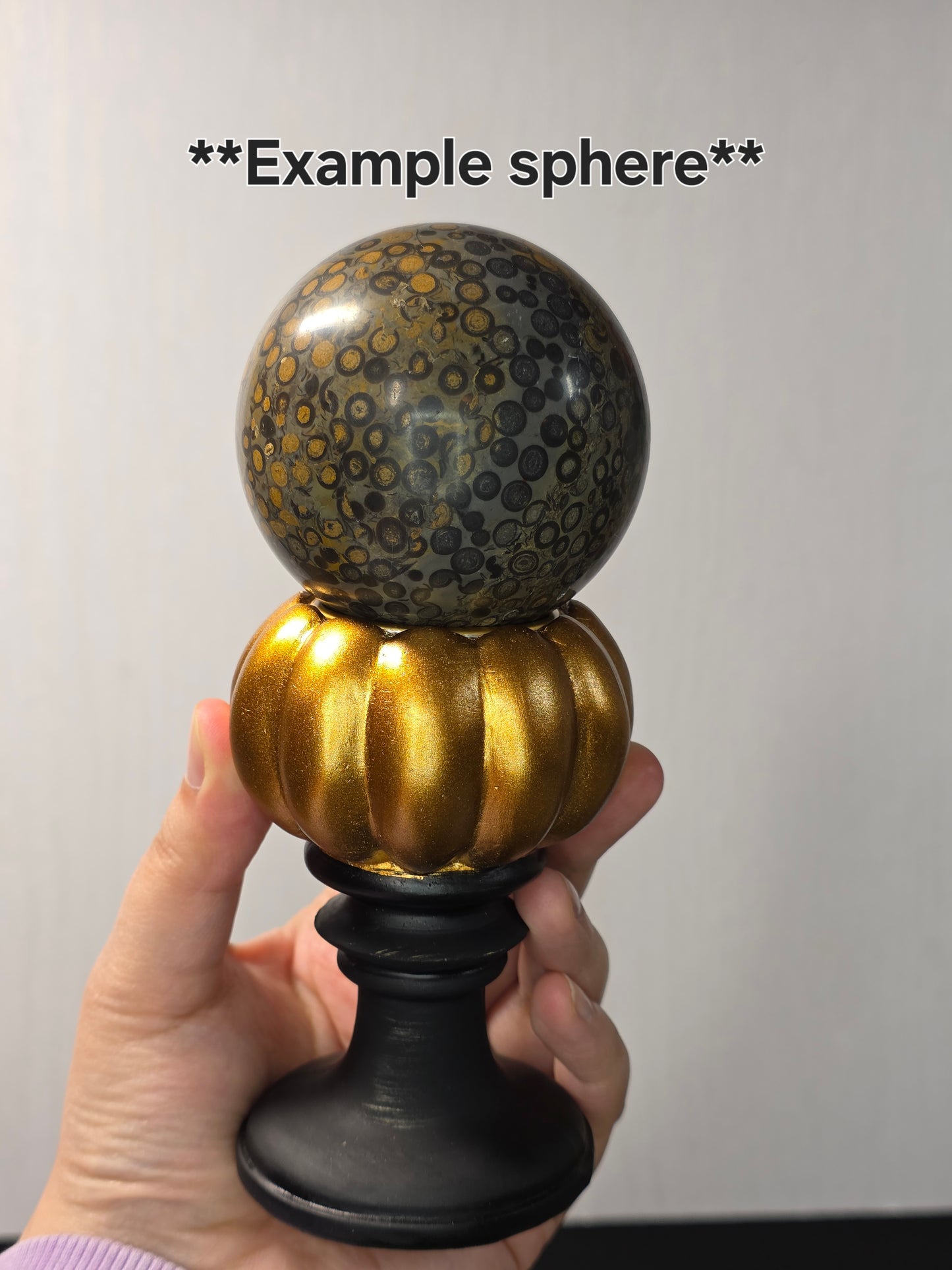 Pumpkin Pillar Sphere Stand