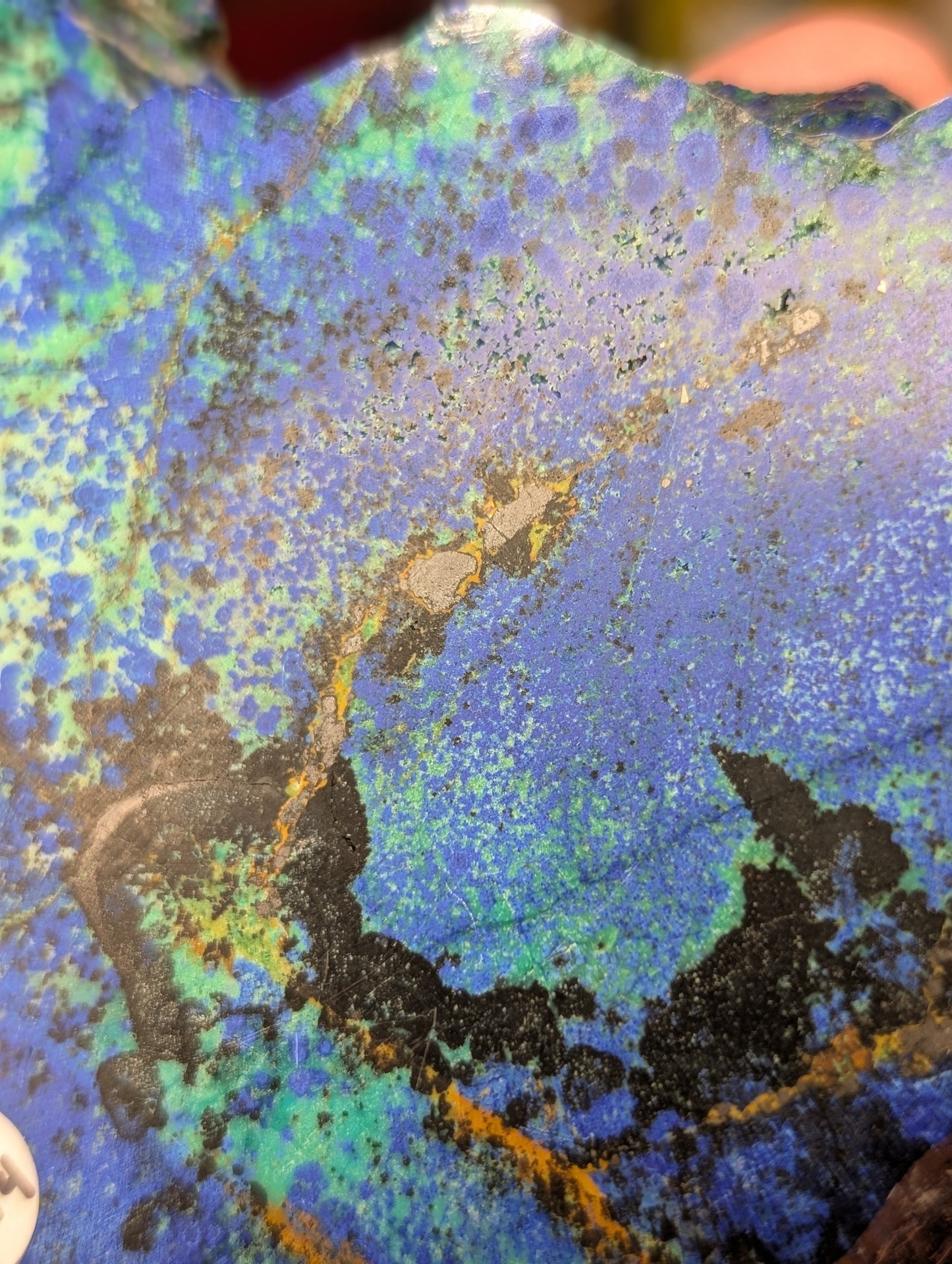 Azurite Slab with Stand