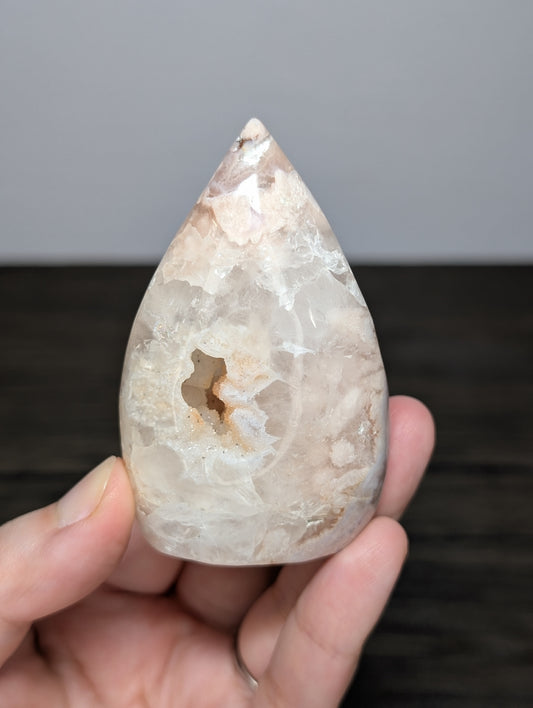 Druzy Flower Agate Flame Point