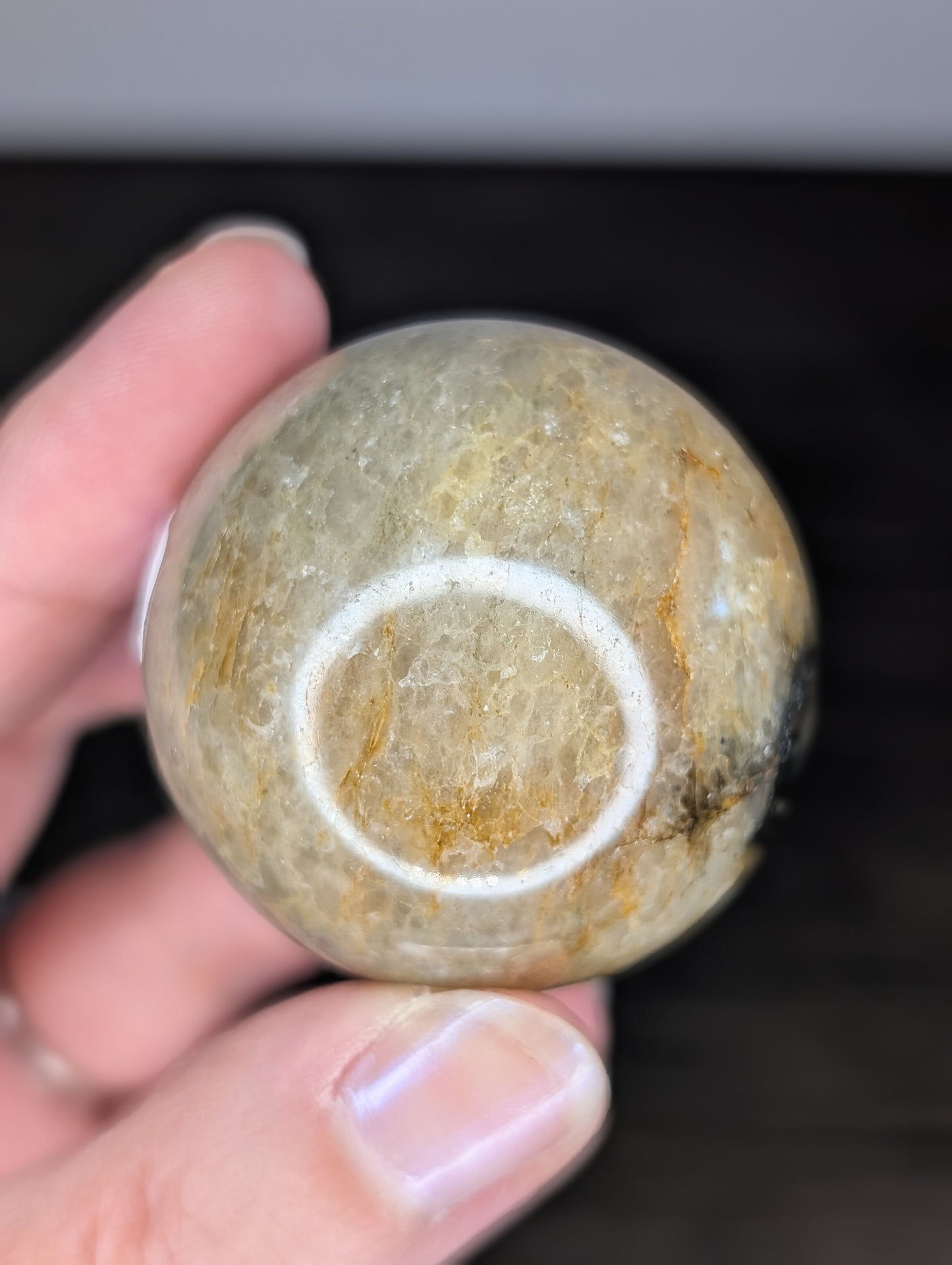 Golden Healer with Pyrite Sphere