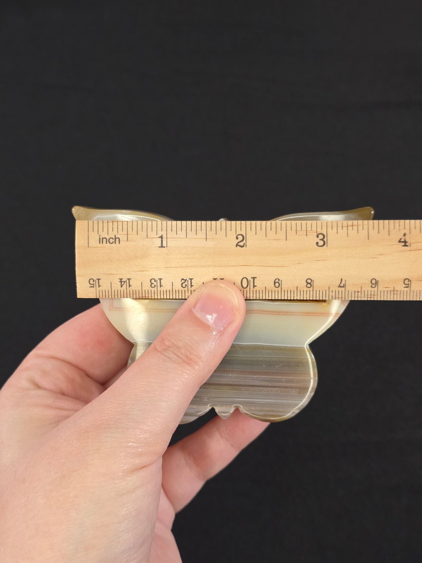 Carnelian Butterfly Carving