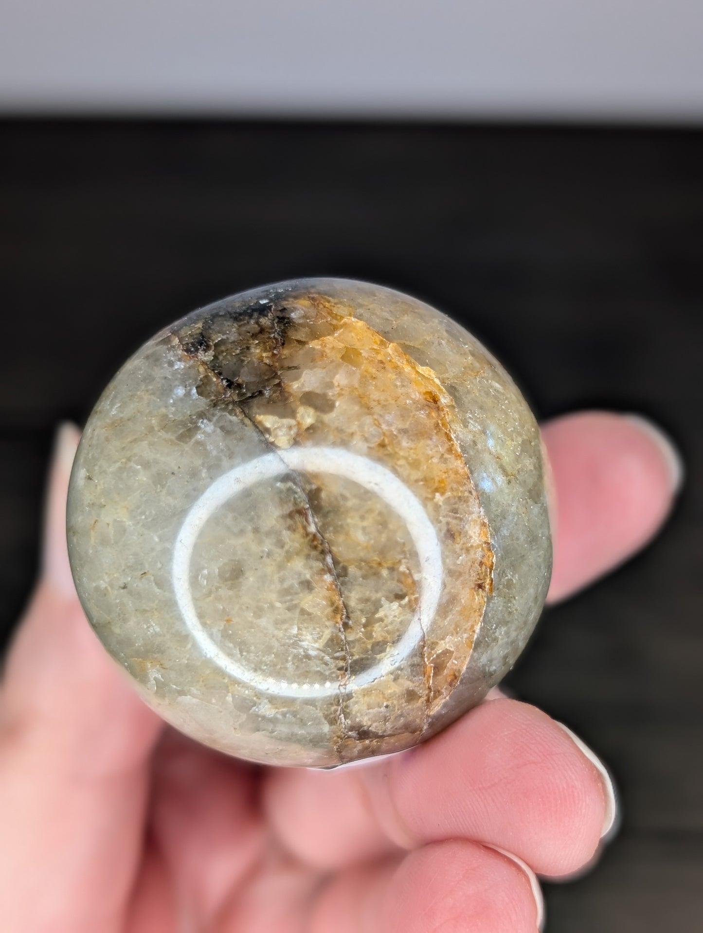 Golden Healer with Pyrite Sphere