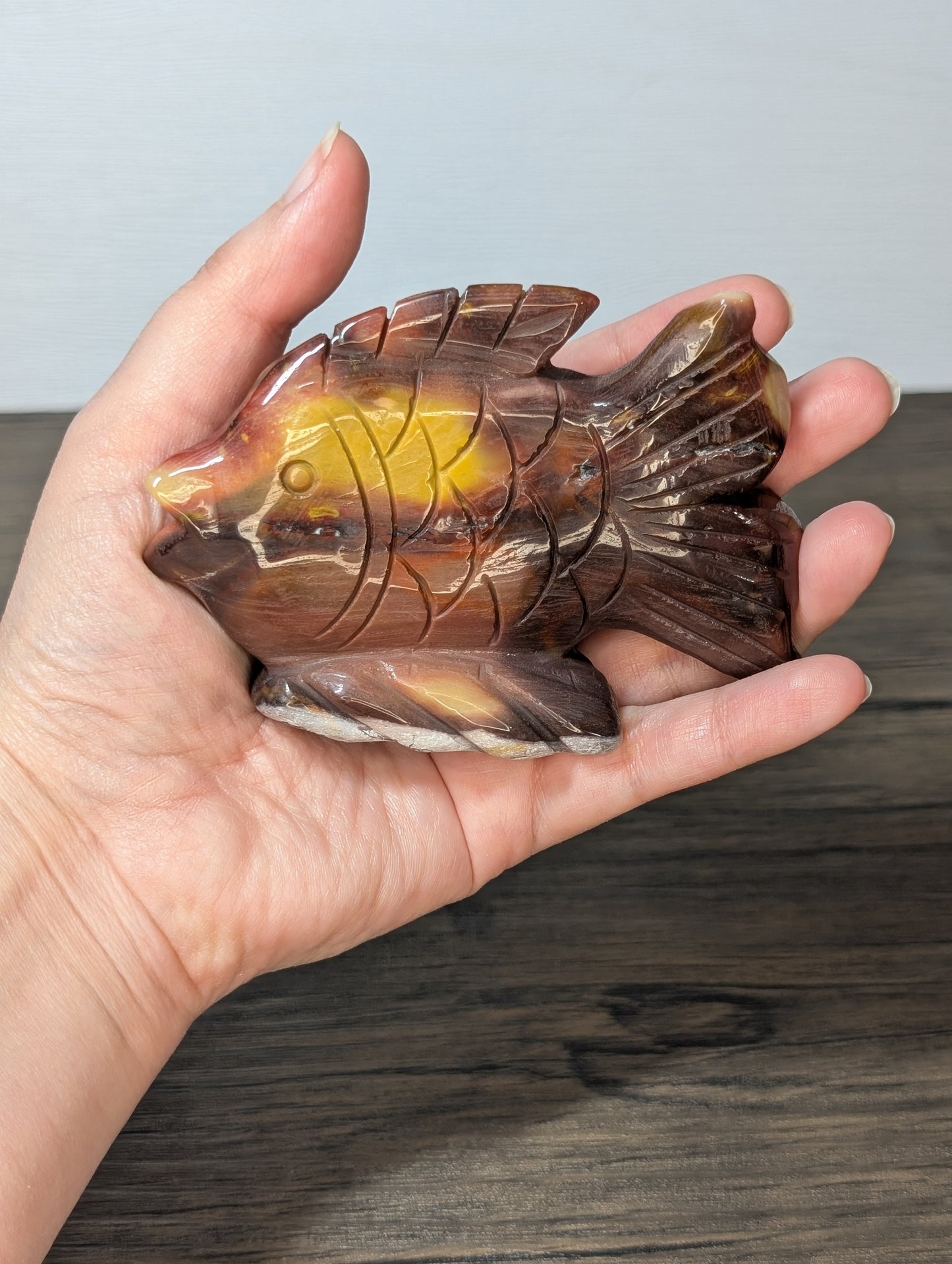 Mookaite Fish Carving